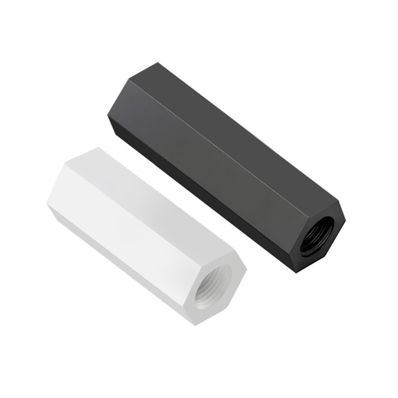 Nylon oszlop izolációs oszlop hatszögletű nylon anya elektromos kiegészítők