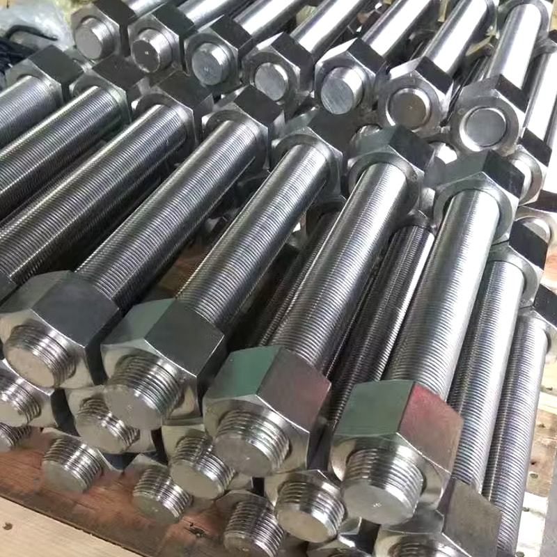 M27*300 PTFE kék / Dacromet bevonatú ASTM A320 L7 teljesen menetes rudak M27*300 PTFE kék / Dacromet bevonatú ASTM A320 L7 teljesen menetes rudak